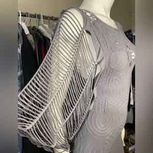 Dress Cage Sleeve Stretch Dress By Poof!  MUST SEE 💕 Unique Flattering Dress